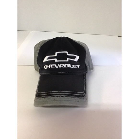 Chevrolet‎ Chevy Logo Official GM Black Gray Infinity Adjustable Hat Cap - Picture 1 of 4